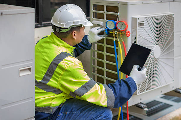 Professional Ac Installation technician working in Neshanic Station, NJ